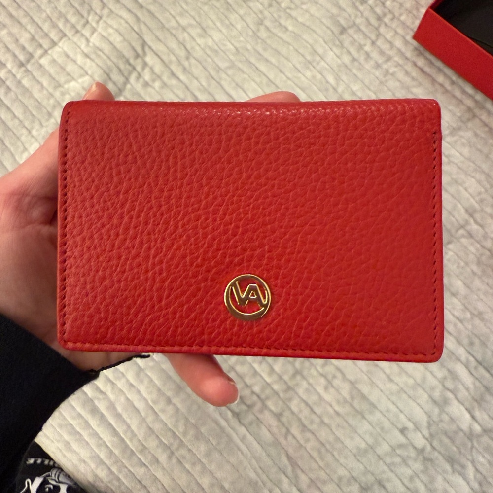 NWT | Valentina | Genuine Leather | made in Italy | women’s red wallet